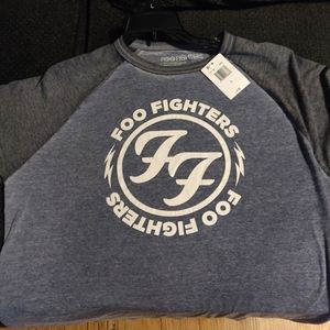 Foo Fighters 3/4 Long sleeve concert T-shirt Size L Large Nirvana Dave Grohl